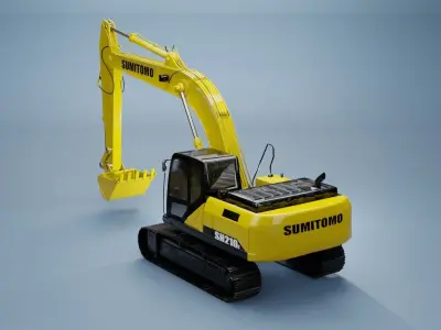 Model3D excavator Sumitomo SH210 3D model