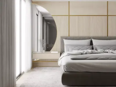 Luxury Master Bedroom 3D model 3D model