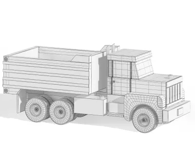 Peter-B Dump Truck 3D model