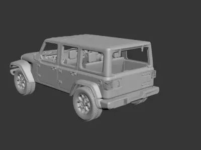 Jeep Wrangler  2021  3D print model