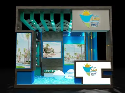 Booth Exhibition Stand a353 3D model
