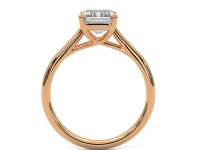 solitaire ring with detail images and 360 render videos 67 3D print model