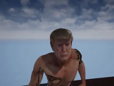 Workout Trump Unreal Engine model--coolgames 3D model