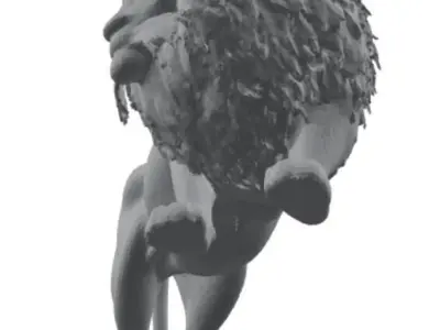 3d lion model 3D model