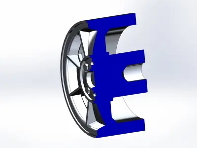 Set of rims for scale models 3D print model