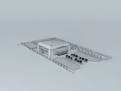 Sports Hall of Topolica 3D model
