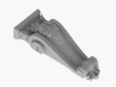 Scroll Corbel 62 3D model