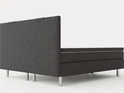Belinda Continental Bed 180x200 Cm Low-poly 3D model