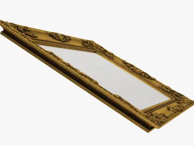 Frame picture gold v4 3D model