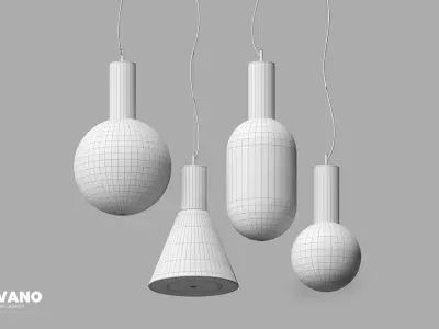 Pendant Objes Hanging Lamp 3D model