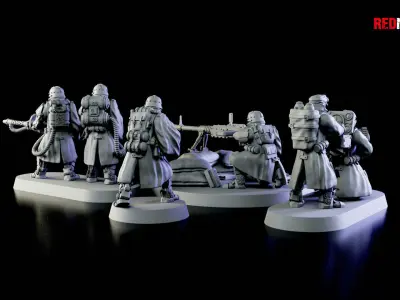 Special weapons teams - Death Squad of the Imperial Force 3D print model
