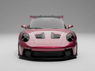 Porsche GT3 RS Cherry 3D model