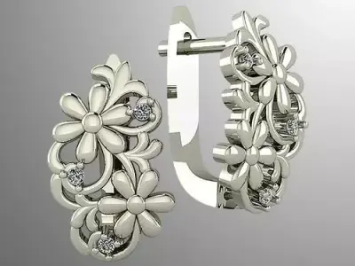 Earrings 63 3D print model