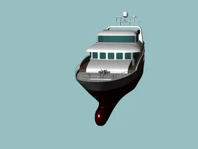 Yacht luxury 3D model