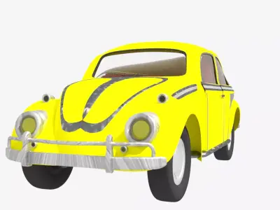 BEETLE CAR 3D MODEL Free 3D model