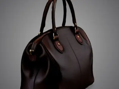 Leather Handbag 3D model
