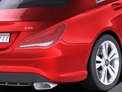 Mercedes-Benz CLA-class 2014 VRAY 3D model