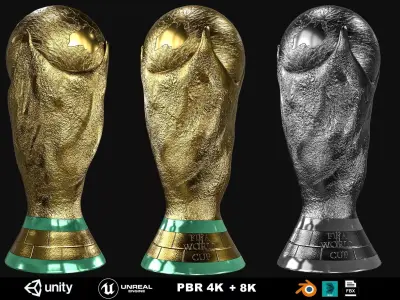 FIFA World Cup Low-poly 3D model