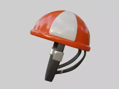 Bicycle Helmet Low-poly 3D model by akila-kumara