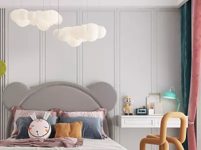 kids bedroom 3D model order