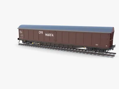 CFR Boxcar Rail Car v2 3D model