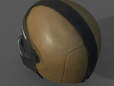 Helmet scifi military combat soldier cyborg armor hats  Low-poly 3D model