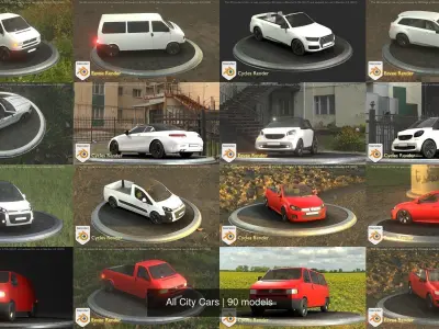 All City Cars 3D Model Pack