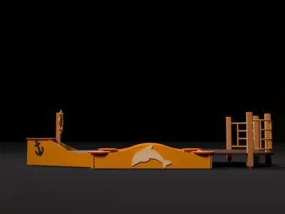 Sandbox boat 3D model
