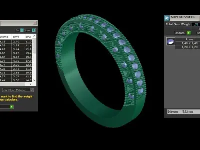 ring code 163 3D print model