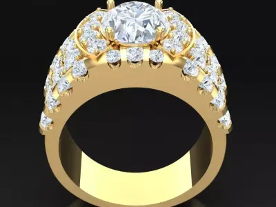 Luxury Men Rings Designs 5MR047 3D print model