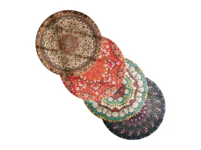 round carpet 24 3D model