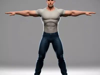 human Low-poly 3D model