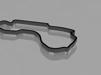 F1 Circuit Melbourne 2022 3D Print Model 3D print model