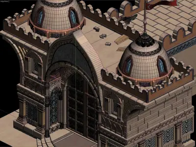 castle build 3D model buy