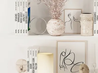 Decorative Set 01 3D model 29