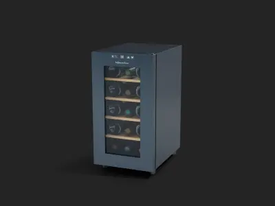Cellar Wine Small Machine Low poly  3D model