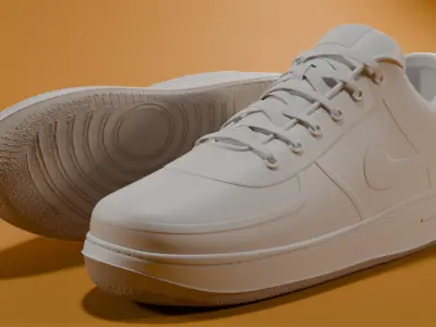 Nike Air Force 1 Editable Color 3D model