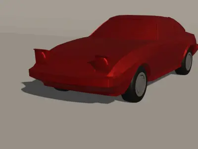 Mazda Rx7-fb Low poly Low-poly 3D model