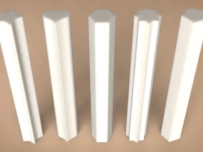 Geometric candle for silicon mold 3D print model