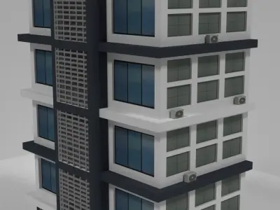 EXCELLENT APARTMENT Low-poly 3D model