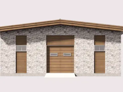 Garage Low-poly 3D model purchase