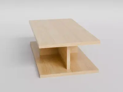 Coffee Table 03 Low-poly 3D model