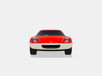 Lotus Europa 1972 Low-poly 3D model