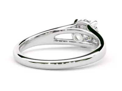 Coronado Split Shank Solitaire Engagement Ring 3D print model