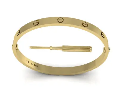 Love Bracelet - Size 15 3D print model