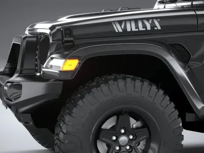 Jeep Gladiator Willys 2024 3D model