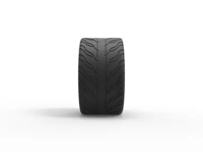 Race tire 5 Scale 1 to 25 3D print model