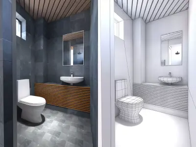 Bathroom 40 3D model