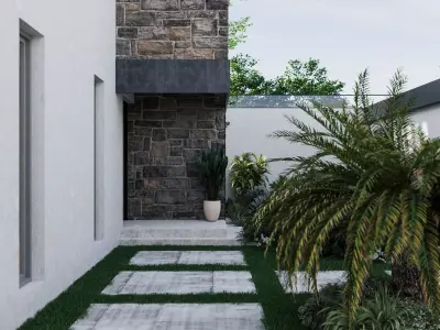 Modern Tropical Luxury Villa 3D model