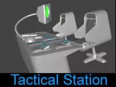 Tactical Station Sci-Fi Free 3D model